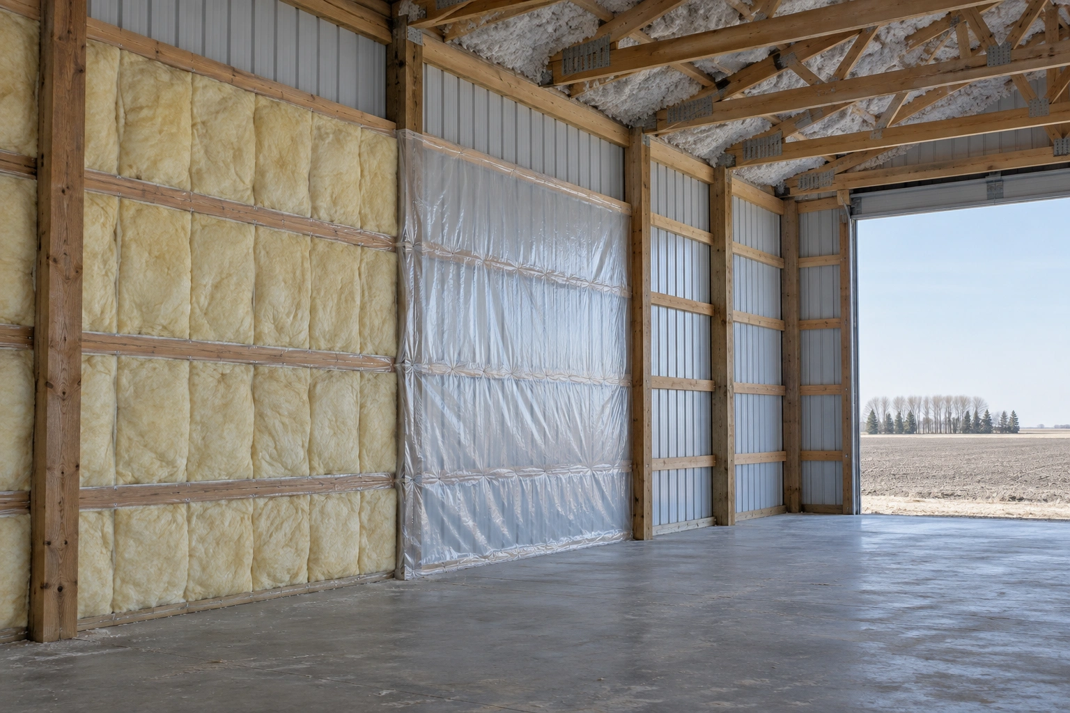Pole Barn Insulation Installation