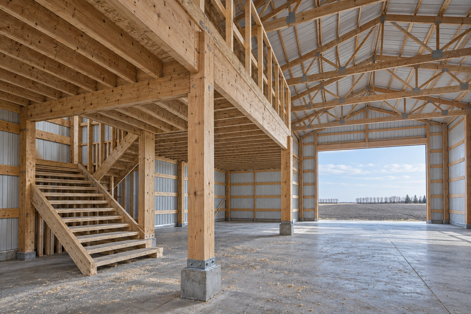 Pole Barn Loft & Second-Story Additions