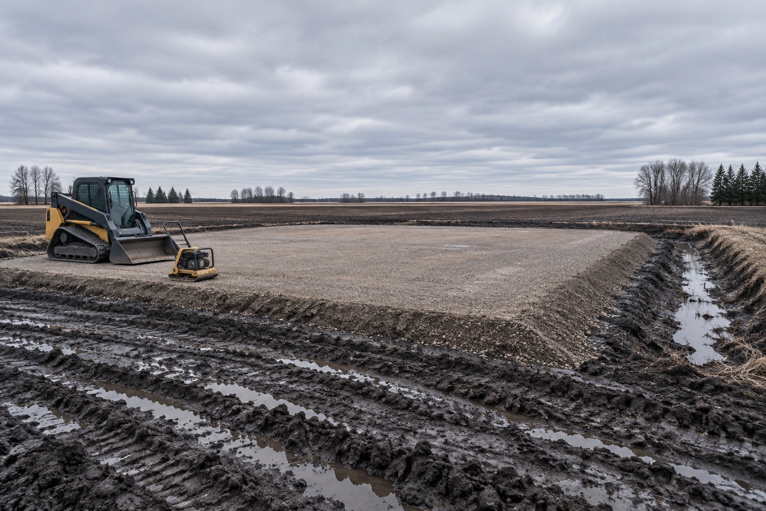Pole Barn Site Prep & Grading